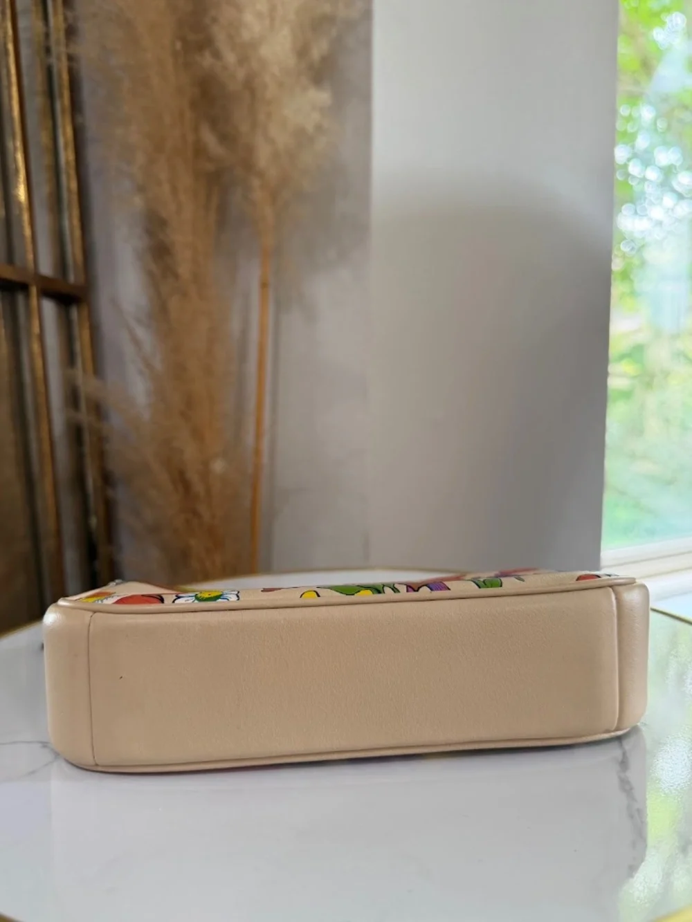 Coach Nolita 19  Floral Print Leather Mini Shoulder Bag Purse Style CR365